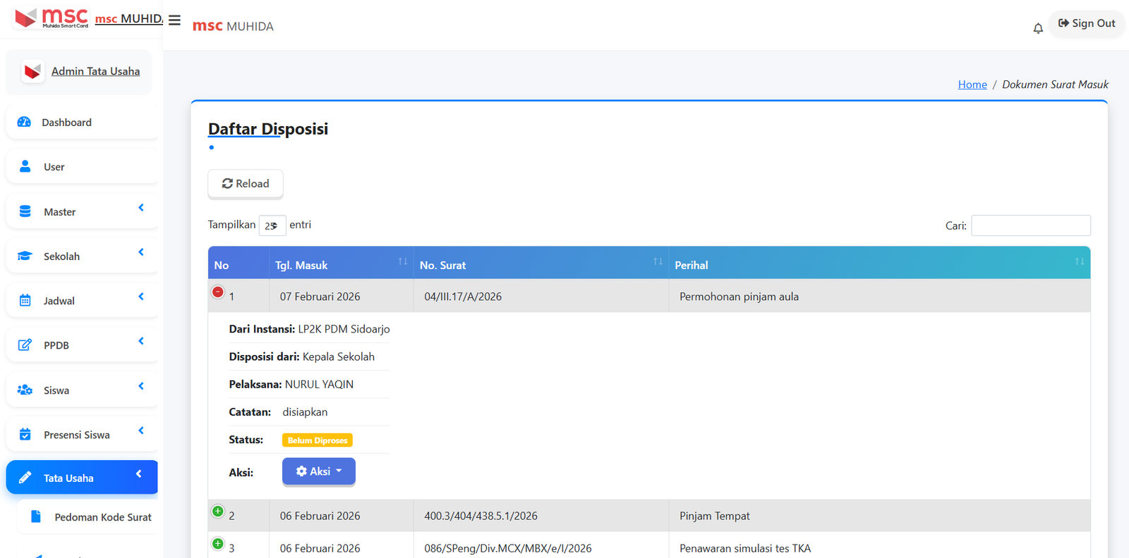 Sistem Surat & Arsip
